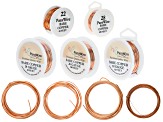 Bare Copper Wire Kit in Round 14, 16, 18, 20, 22, & 28g And Half Round 12 & 20g Assorted Lengths