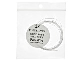 .999 Fine Silver Round Wire Kit/4 Spools in 16ga, 18ga, 20ga & 28 Ga Appx 5 ft Each