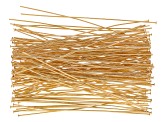Seed Bead Supply Kit in 11/0 Red, Gold Color & Blue Appx 8.5GM Each & 3" Headpins in Gold Tone