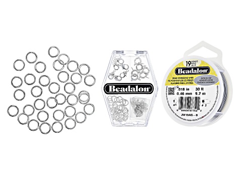 Jewelry Making 101: Necklace Essentials Supply Kit in Silver Tone