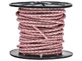 Metallic Mystique Pink appx 3mm Round Bolo Leather Cord Appx 10M