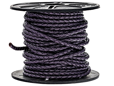 Metallic Berry appx 3mm Round Bolo Leather Cord Appx 10M