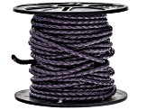 Metallic Berry appx 3mm Round Bolo Leather Cord Appx 10M