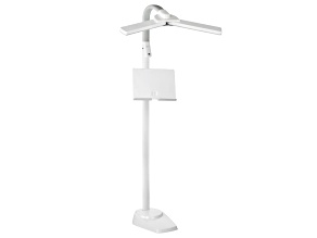 Ottlite LED Floor Lamp with USB Charging Station in White