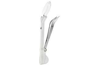 Ottlite Tweezer with LED and Magnifier in White