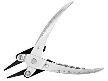 Picture of Parallel Pliers Round Nose Smooth Jaw with Spring appx 140mm in length