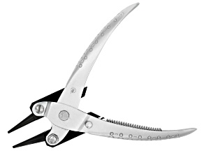 Parallel Pliers Round Nose Smooth Jaw with Spring appx 140mm in length
