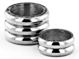Pre-Owned Stainless Steel Tube Shape Metal Spacer Beads with Large Hole in 3 Sizes 30 Pieces Total