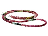 Pre-Owned Multi-Color Tourmaline 4.5mm Thin Rondelle Bead Strand
