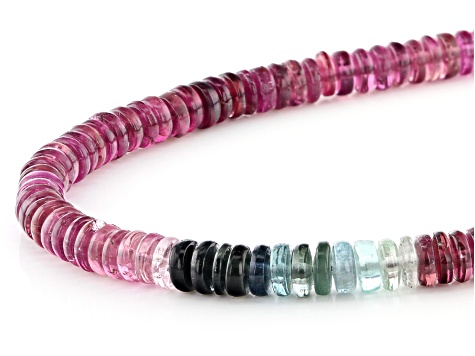 Pre-Owned Multi-Color Tourmaline 4.5mm Thin Rondelle Bead Strand