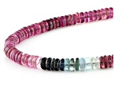 Pre-Owned Multi-Color Tourmaline 4.5mm Thin Rondelle Bead Strand