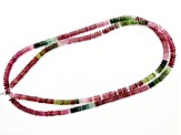 Pre-Owned Multi-Color Tourmaline 4.5mm Thin Rondelle Bead Strand