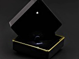 Pre-Owned Black Gemstone Shaped pendant & Earrings Gift Box with LED