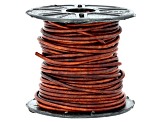 Pre-Owned Natural Leather Cord Set of 3 in 3 Colors appx 10 meters in length each