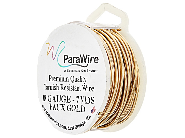 18 Gauge Round Wire in Tarnish Resistant Copper Appx 7 Yards - PWW001B