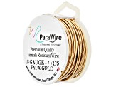 18 Gauge Round Wire in Faux Gold Color Appx 7 Yards