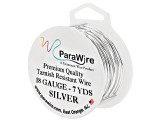 18 Gauge Round Wire in Tarnish Resistant Silver Tone Appx 7 Yards