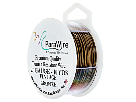 20 Gauge Round Wire in Vintage Bronze Color Appx 10 Yards