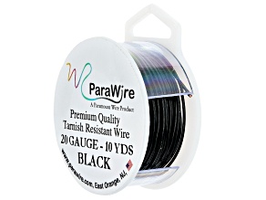 20 Gauge Round Wire in Black Color Appx 10 Yards