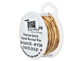 20 Gauge Round Wire in Faux Gold Color Appx 10 Yards