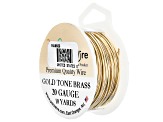 20 Gauge Round Wire in Bare Gold Color Brass Appx 10 Yards