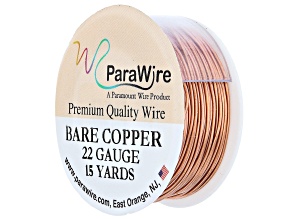 22 Gauge Round Wire in Bare Copper Appx 15 Yards