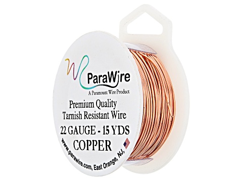 22 Gauge Round Wire in Tarnish Resistant Copper Appx 15 Yards