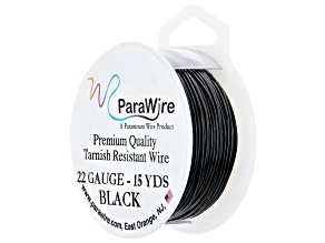 22 Gauge Round Wire in Black Color Appx 15 Yards