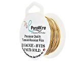 22 Gauge Round Wire in Faux Gold Color Appx 15 Yards