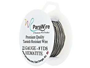 22 Gauge Round Wire in Hematite Color Appx 15 Yards