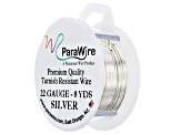 22 Gauge Round Wire in Tarnish Resistant Silver Tone Appx 8 Yards