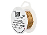 24 Gauge Round Wire in Faux Gold Color Appx 20 Yards