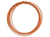 18 Gauge Twisted Round Wire in Tarnish Resistant Copper Appx 8 Feet