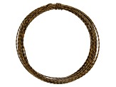 21 Gauge Twisted Round Wire in Vintage Bronze Color Appx 15 Feet