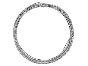 21 Gauge Twisted Round Wire in Titanium Color Appx 15 Feet