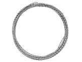 21 Gauge Twisted Round Wire in Titanium Color Appx 15 Feet