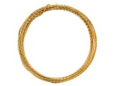 21 Gauge Twisted Round Wire in Tarnish Resistant Gold Color Appx 15 Feet