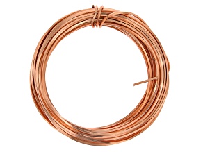 18 Gauge Square Wire in Tarnish Resistant Copper Appx 7 Yards