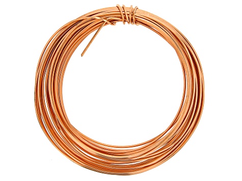 21 Gauge Square Wire in Tarnish Resistant Copper Appx 7 Yards