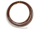 18 Gauge Half Round Wire in Antiqued Copper Appx 7 Yards