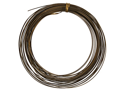18 Gauge Half Round Wire in Vintage Bronze Color Appx 7 Yards
