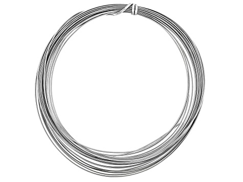18 Gauge Half Round Wire in Titanium Color Appx 4 Yards