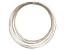 18 Gauge Half Round Wire in Tarnish Resistant Silver Tone Appx 4 Yards