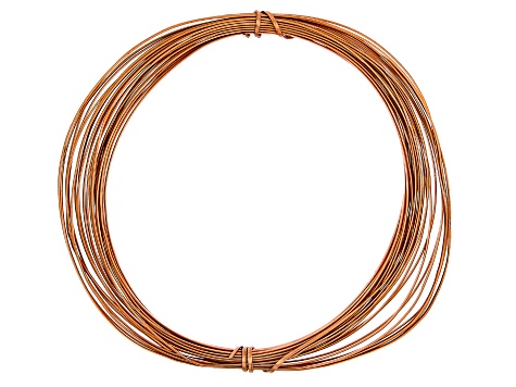 21 Gauge Half Round Wire in Bare Copper Appx 7 Yards