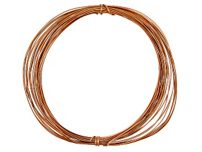 21 Gauge Half Round Wire in Bare Copper Appx 7 Yards