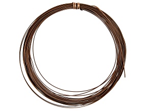 21 Gauge Half Round Wire in Antiqued Copper Appx 7 Yards