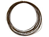 21 Gauge Half Round Wire in Vintage Bronze Color Appx 7 Yards