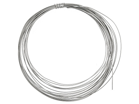 21 Gauge Half Round Wire in Titanium Color Appx 4 Yards