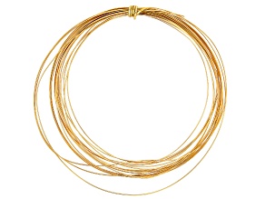 21 Gauge Half Round Wire in Tarnish Resistant Gold Color Appx 4 Yards