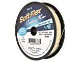 Soft Flex Bead Stringing Wire in Bone Color, Appx .014" Fine Diameter, Appx 30ft